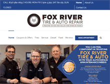 Tablet Screenshot of foxrivertire.com